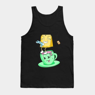 Teabag Teabagging Teacup Tank Top